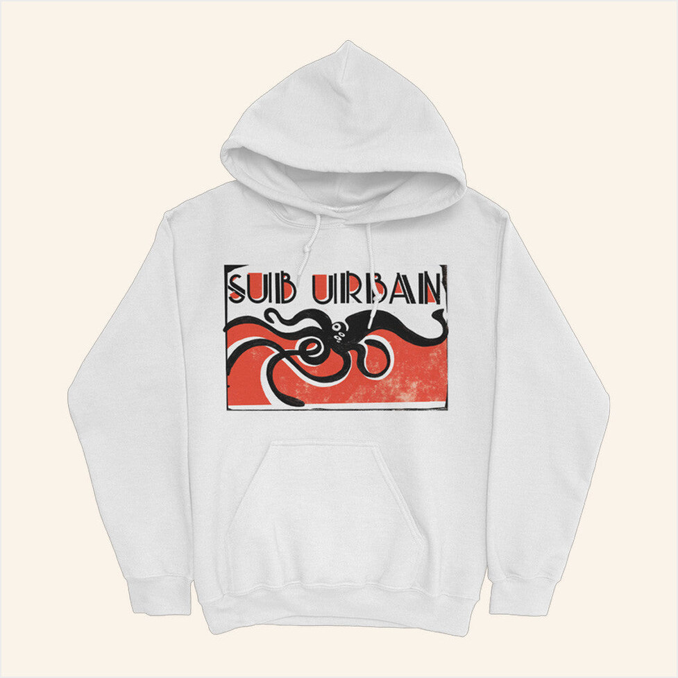 Woodcut Squid Hoodie Sub Urban Merch Birthday Gifts For Husband Gifts For Friends