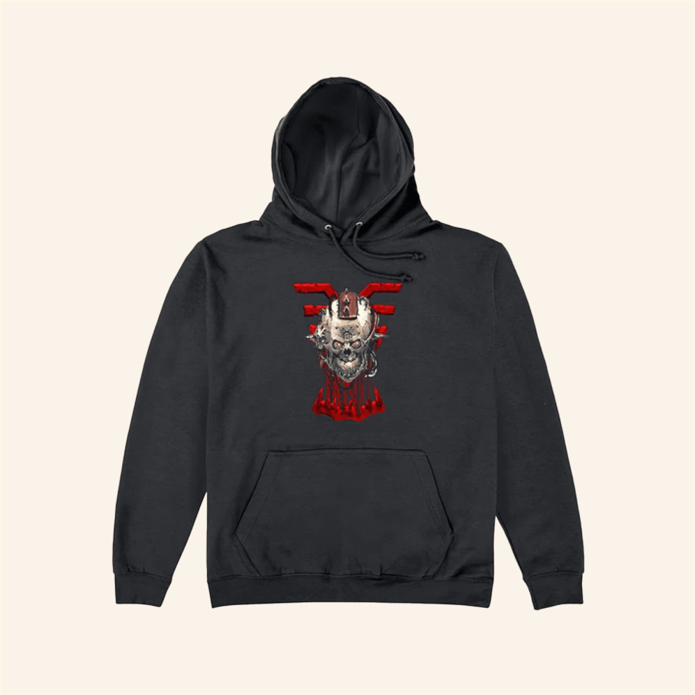 World Eaters Skull Logo Hoodie Warhammer Merch Gifts For Dad Birthday Gift Ideas