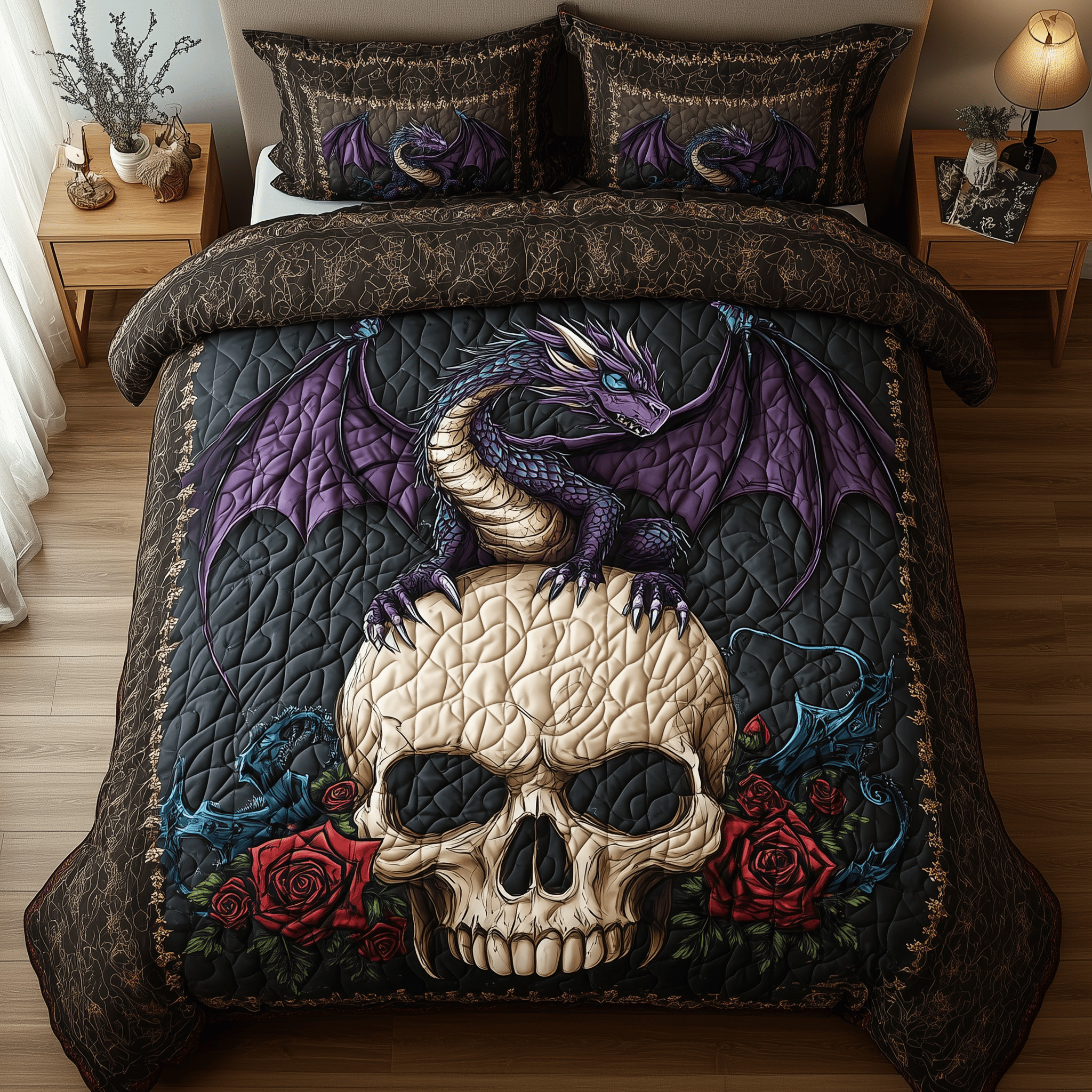 Wrathborn Perch Quilted Bedding Set Best Duvet Cover Bedspread Set Gifts To Daughter From Mom