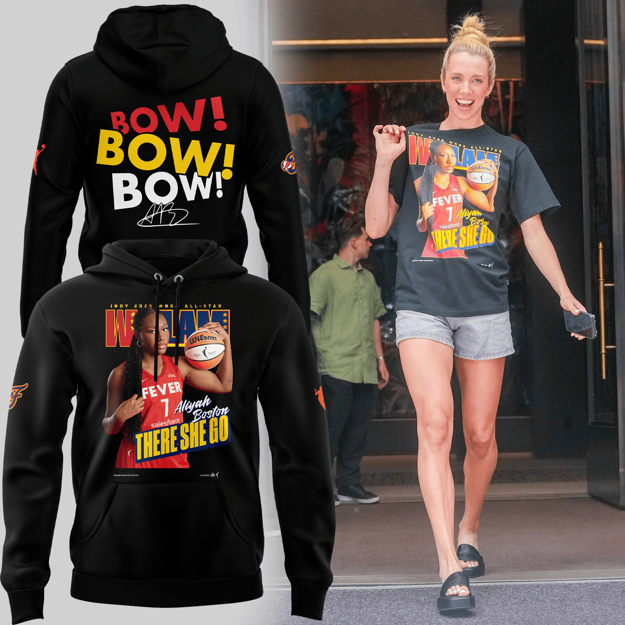 Wslam Aliyah Boston Hoodie Best Gifts For Basketball Fans