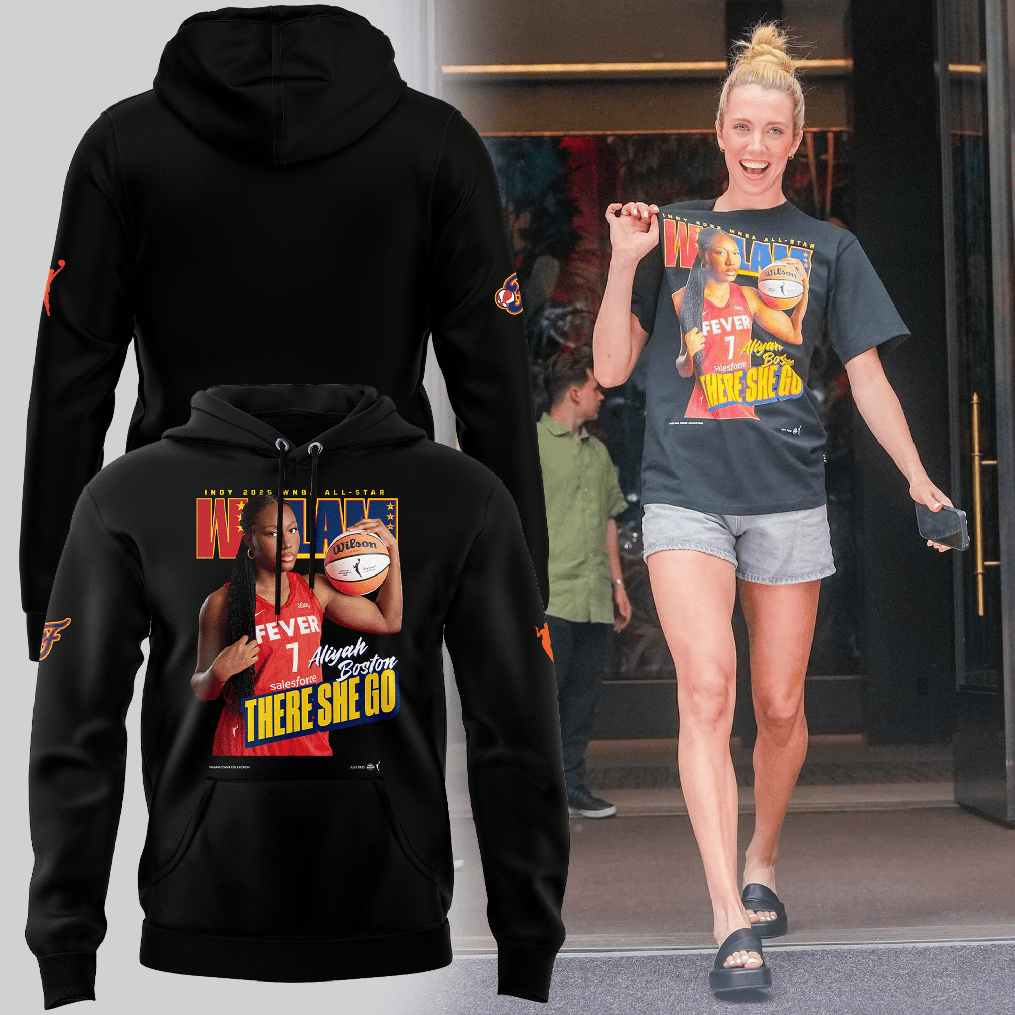 Wslam Aliyah Boston Hoodie Unique Gifts For Basketball Lovers
