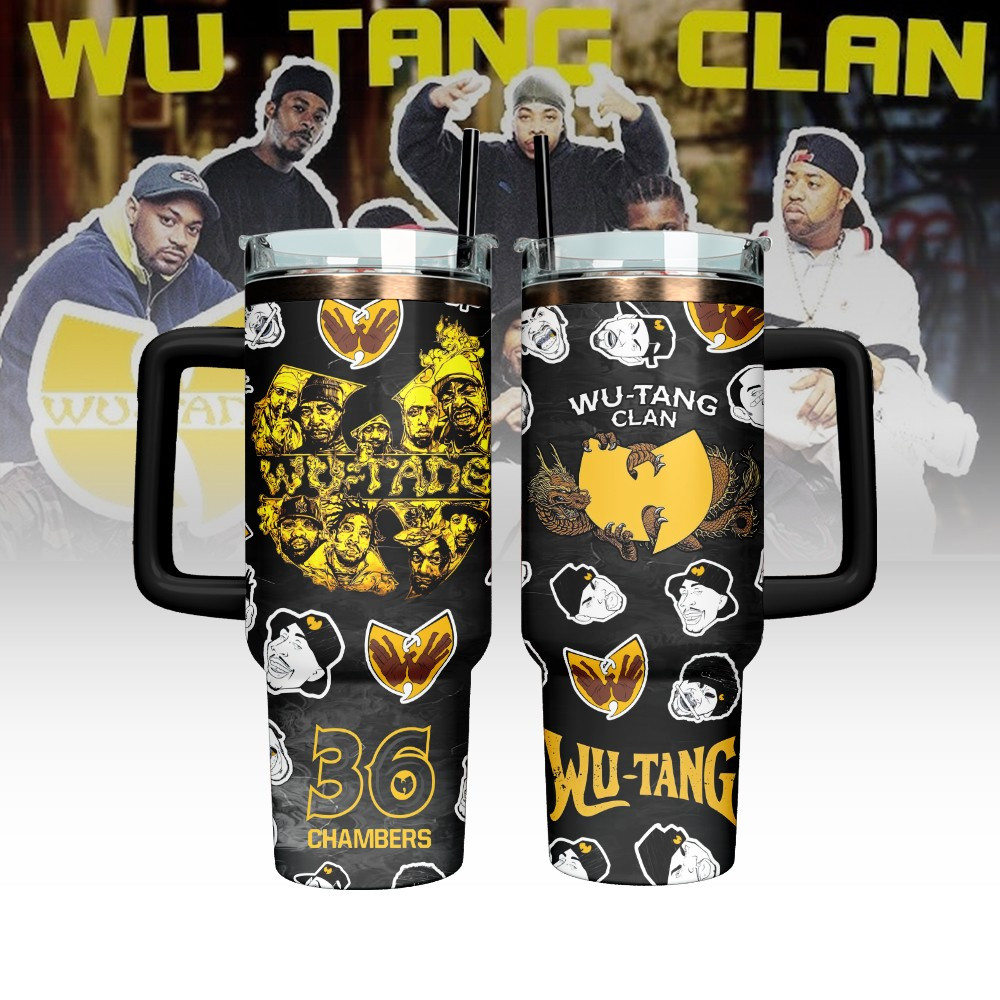 Wu Tang Clan Custom Stanley Quencher 40oz Stainless Steel Tumbler With Handle