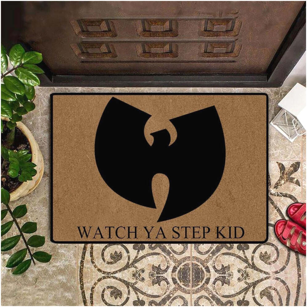 Wu Tang Doormat Watch Your Step Kid Doormat Entrance Front Door Mat Outdoor Gifts For Besties