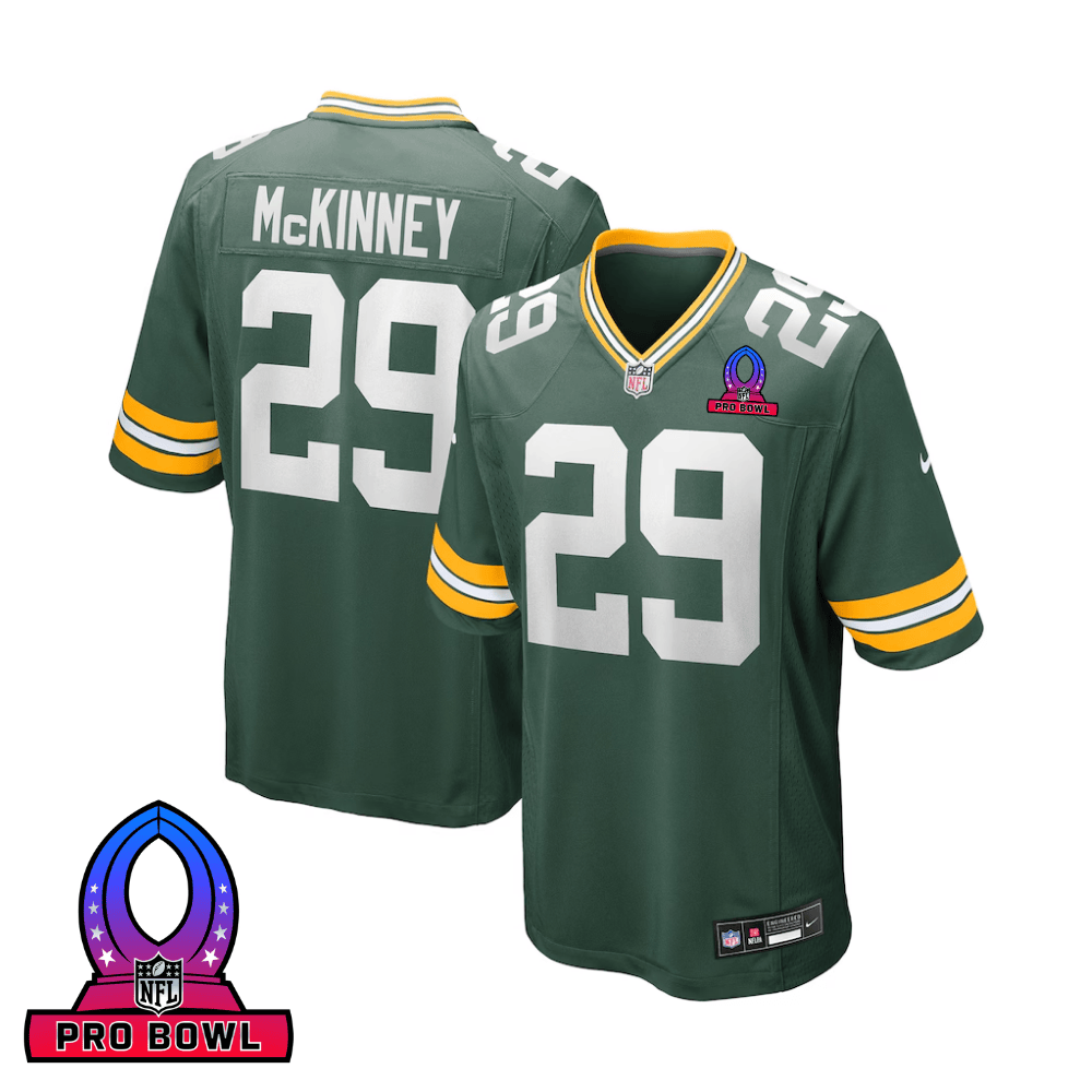 Xavier McKinney 29 Green Bay Packers 2025 Pro Bowl Patch Game Men Jersey - Green - JS878