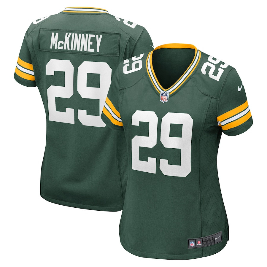Xavier McKinney 29 Green Bay Packers Women's Team Game Jersey - Green - JSDV418