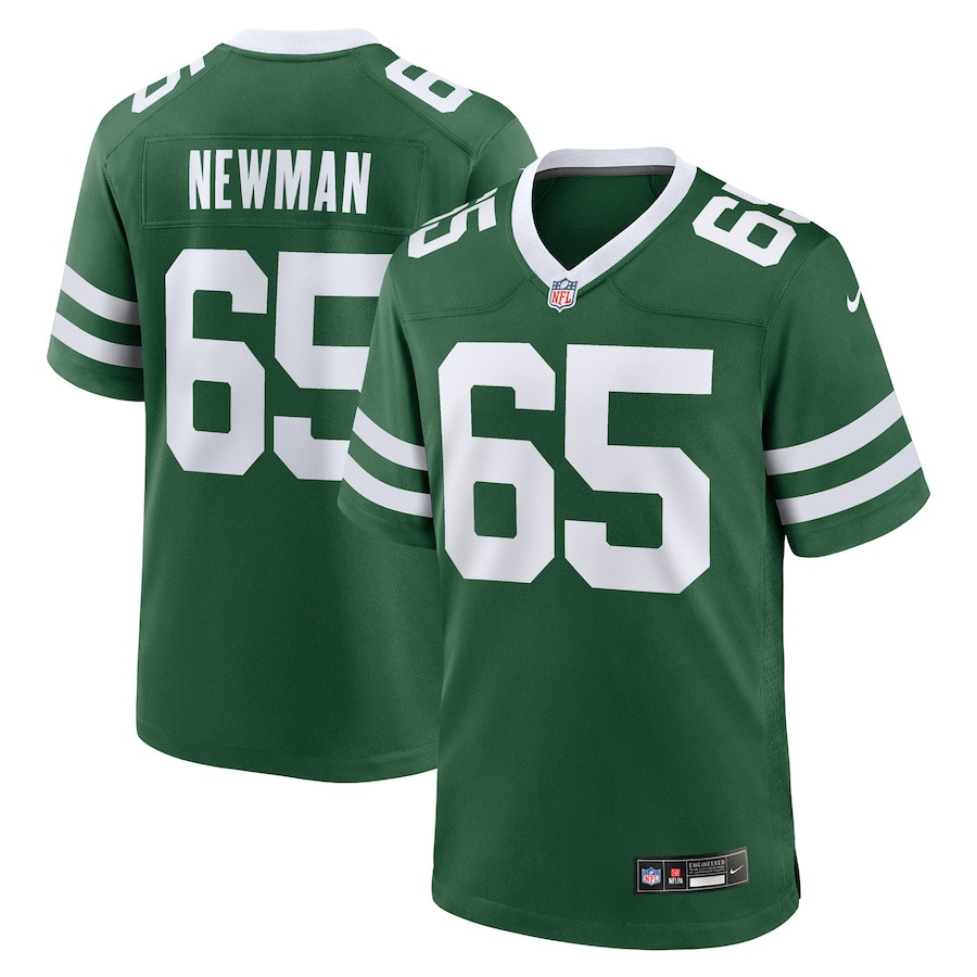 Xavier Newman 65 New York Jets Team Game Men Jersey - Legacy Green - JSDV582