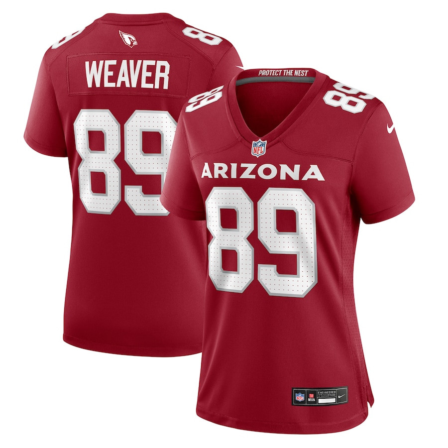 Xavier Weaver 89 Arizona Cardinals Women's Game Jersey - Cardinal - JSDV532