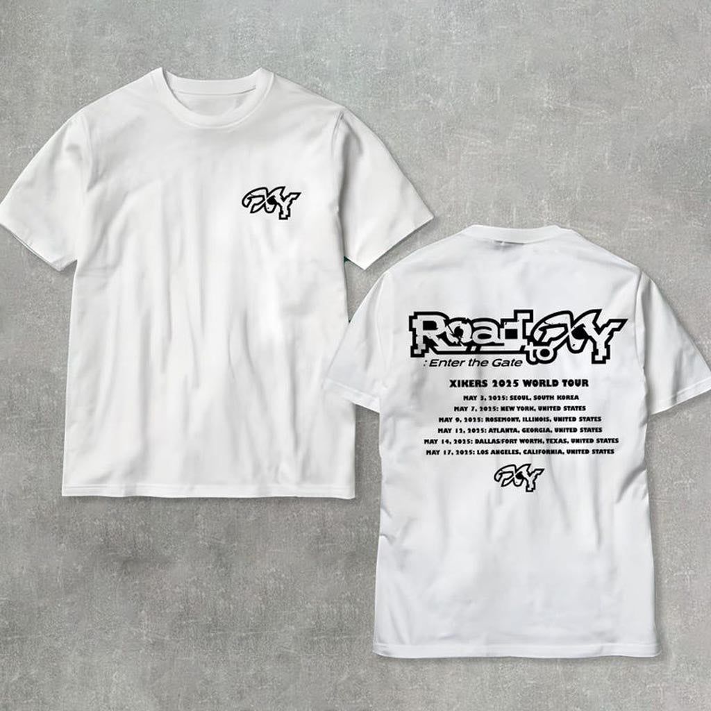 Xikers 2025 World Tour Shirt Xikers Road To XY Enter The Gate T-Shirt Road To XY Tour Merch