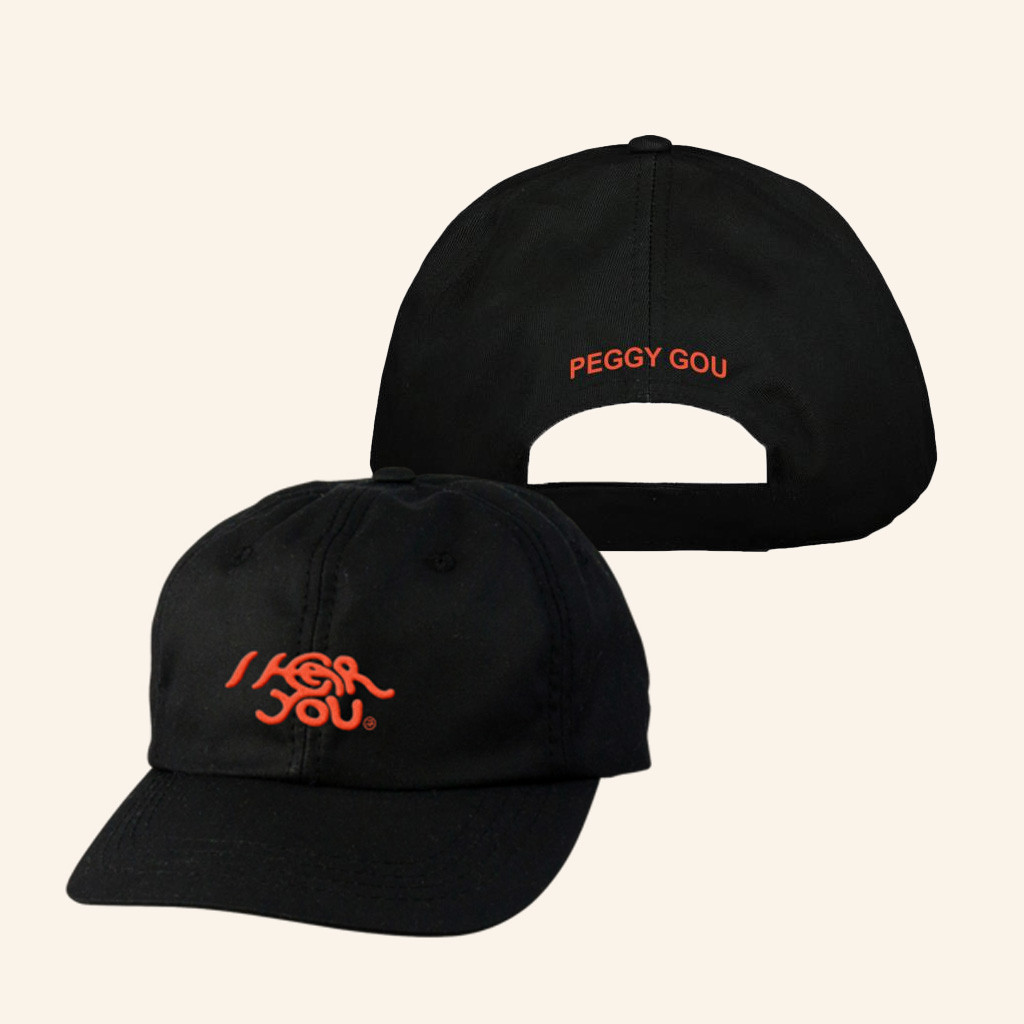 XL Recordings Merch I Hear You Peggy Gou Embroidered Cap Gifts For Your Boyfriend
