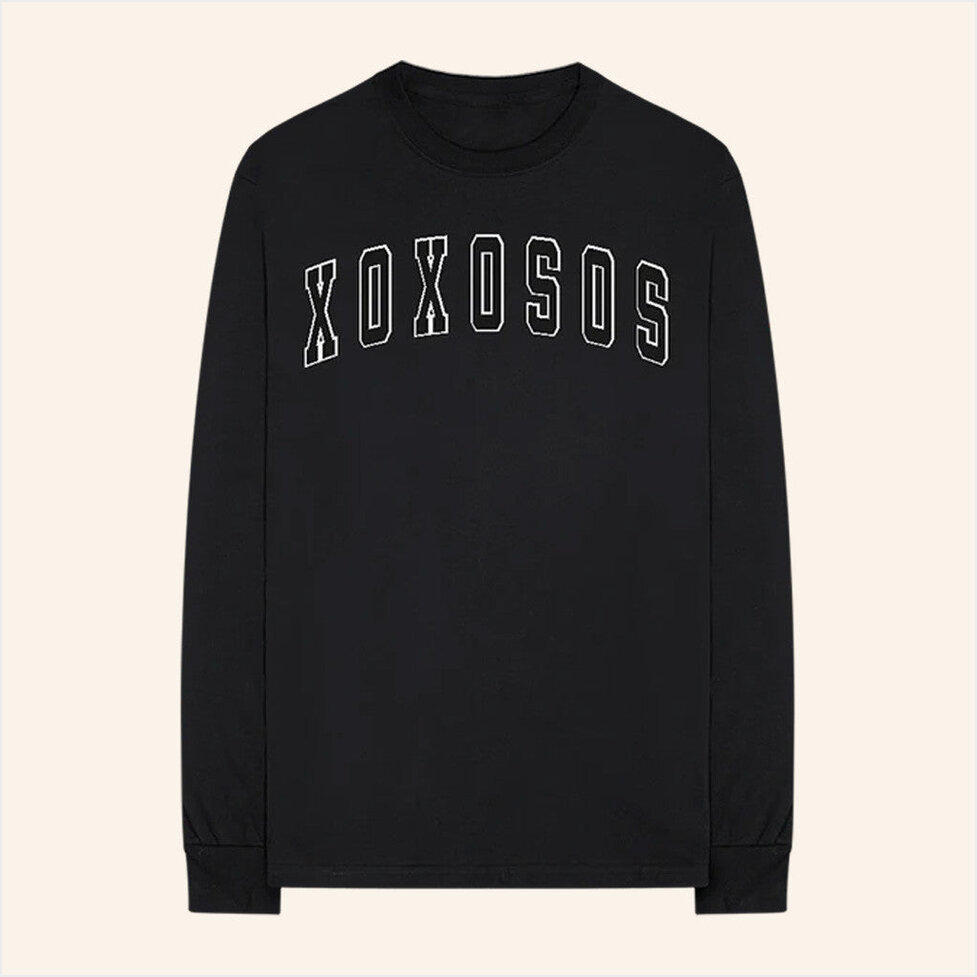 XOXOSOS Long Sleeve T-Shirt Keshi Tour Merch Black Gifts For Boyfriend Best Friend Gifts