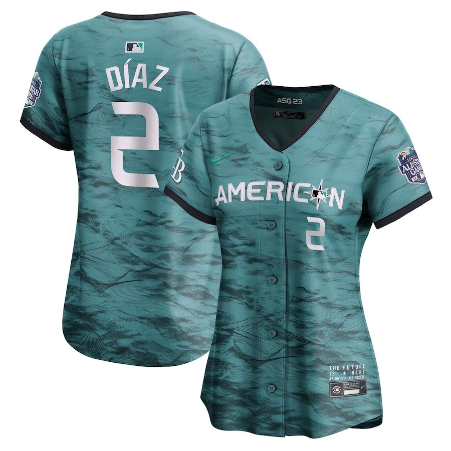 Yandy Díaz 2 American League Women's 2023 All-Star Game Limited Jersey - Teal - JS835