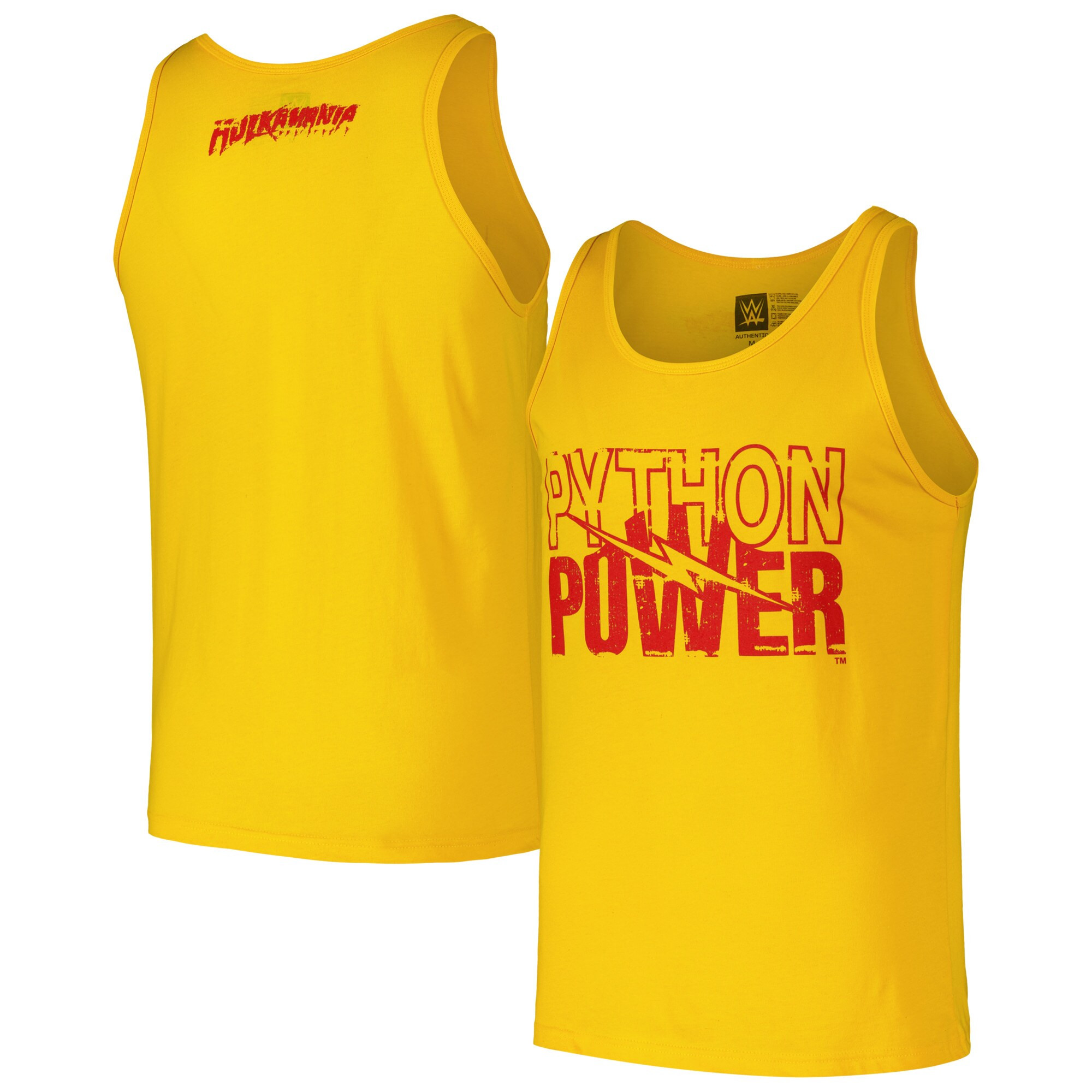 Yellow Hulk Hogan Python Power Tank Top Hulk Hogan Merch