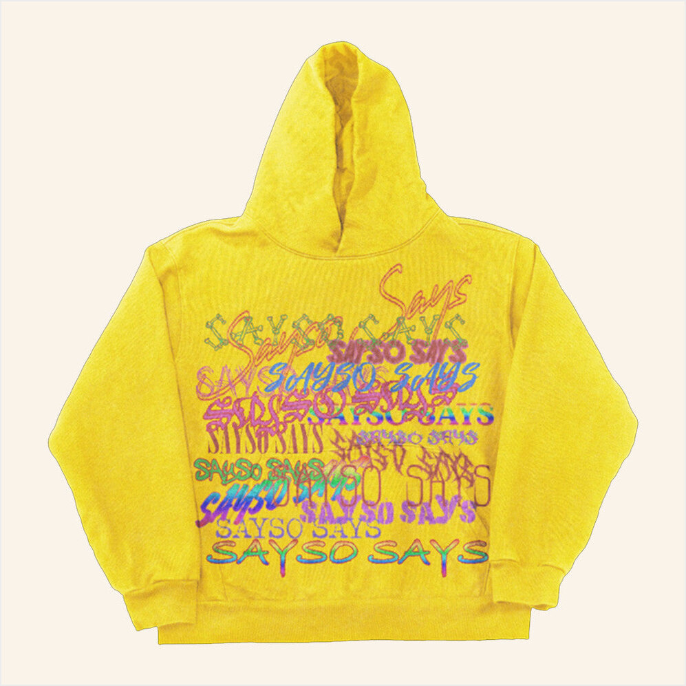 Yellow Sayso Says Hoodie Che Merch Rapper Che Shirt Best BFF Birthday Gifts Ideas