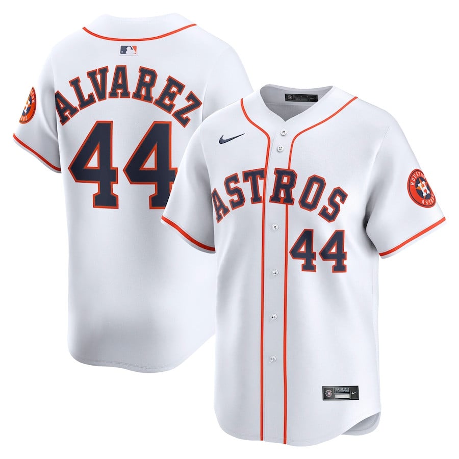 Yordan Alvarez 44 Houston Astros Home Limited Player Men Jersey - White - JS954