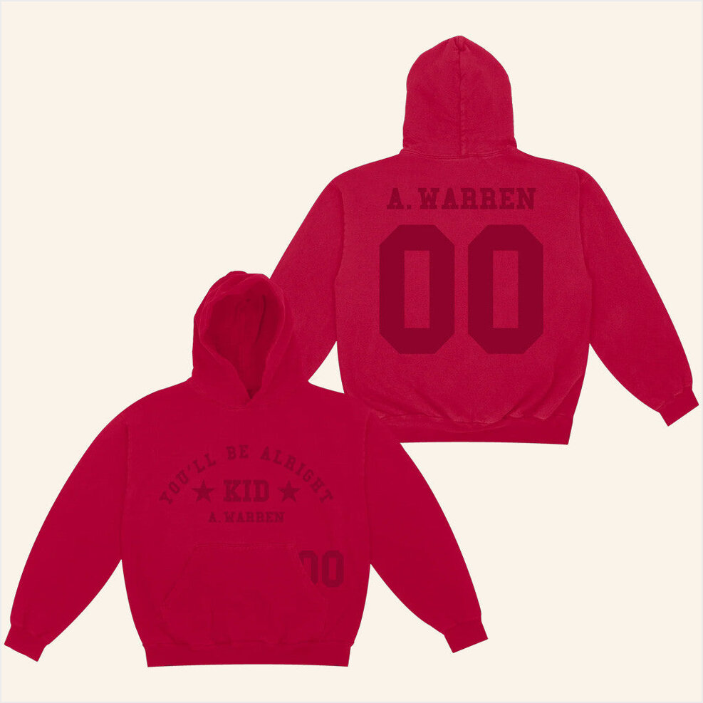 You'll Be Alright Kid Hoodie Alex Warren Official Merch Best Friend Birthday Gift Ideas