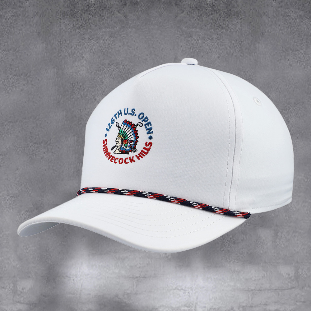 Youth 2026 U.S. Open White The Lil Mikey Performance Adjustable Embroidered Hat Gifts For Father