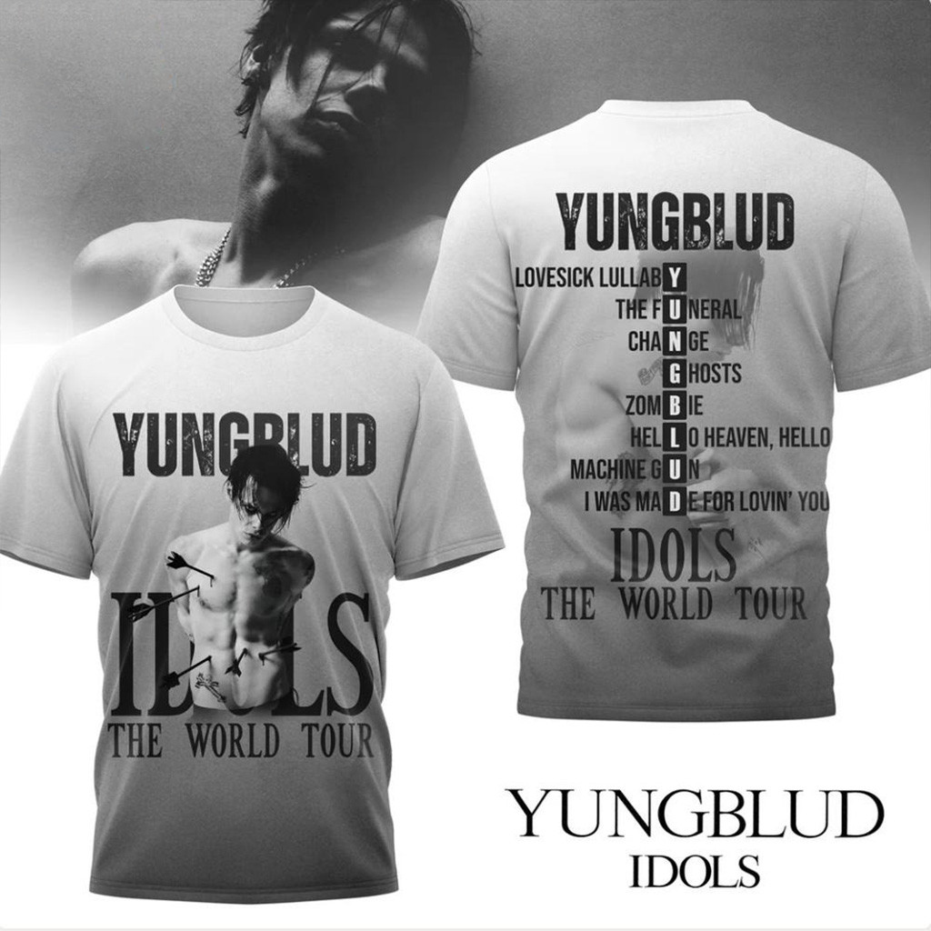 YUNGBLUD Idols The World Tour T-Shirt Fan Merch Gifts For Boyfriend