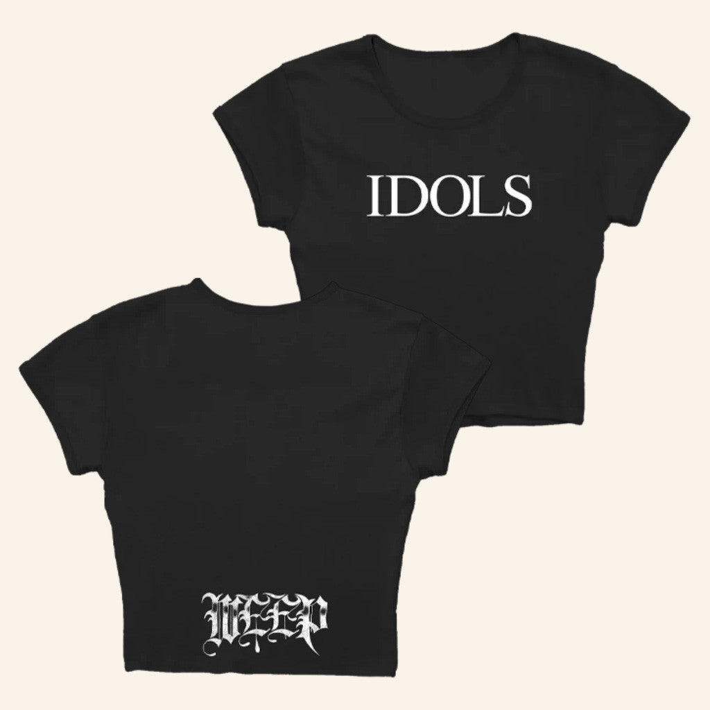 Yungblud Merch Idols Weep Black Baby Tee Gift Ideas For Wife