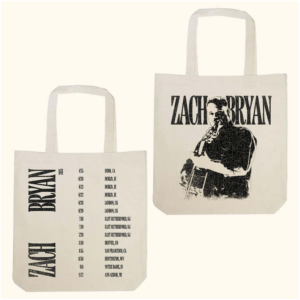 Zach Bryan Tour Merch 2025 Photo Tote Gifts For Mom Birthday Gifts For Friends