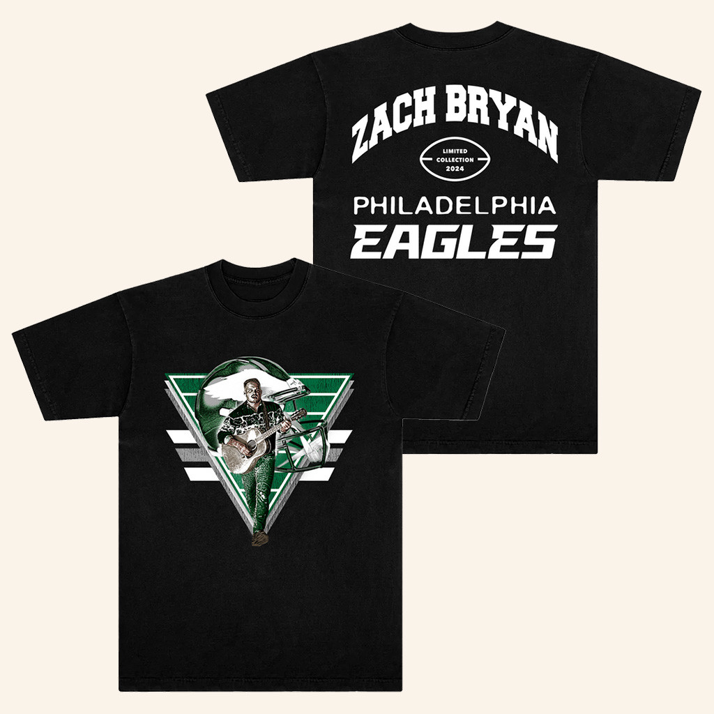 Zach Bryan x Eagles T-Shirt Eagles Merch Presents For Football Lovers